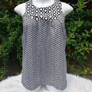 NWT Banana Republic Sleeveless Print Top Small